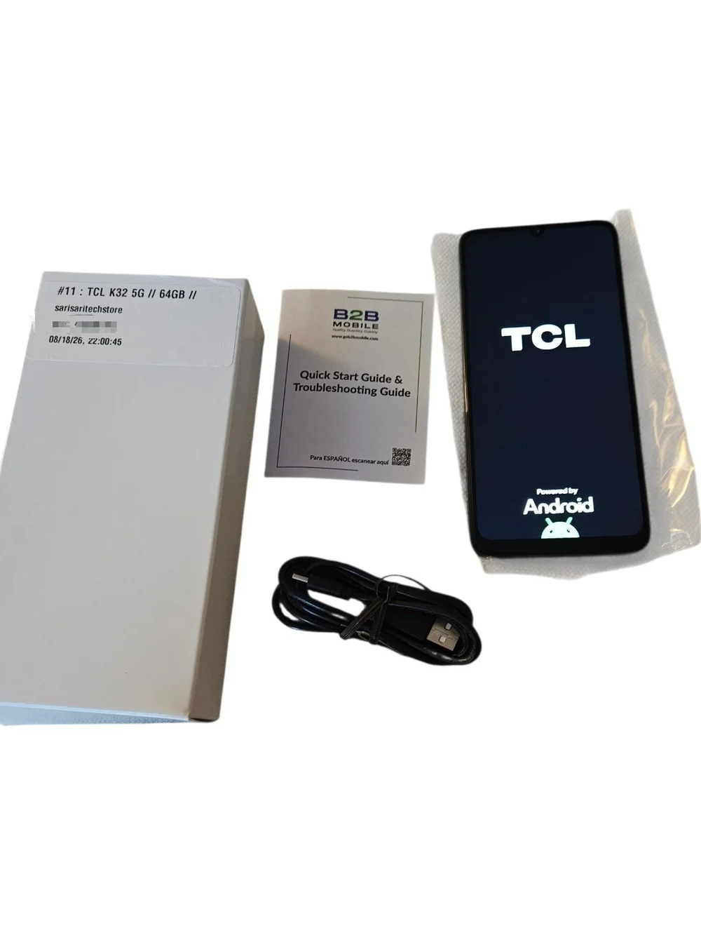 TCL K32 5G - 64GB Blue UNLOCKED Refurbished- Good